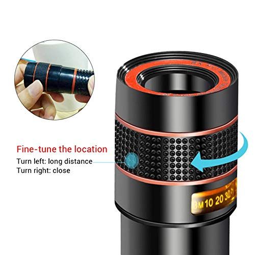  Mobile Phone Lenses - Universal Clip 8X 12X Zoom Cell Phone Telescope Lens Telephoto External Smartphone Camera Lens for iPhone Samsung Huawei - by SINAM - 1 PCs