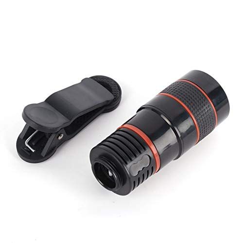  Mobile Phone Lenses - Universal Clip 12X Zoom Mobile Phone Telescope Lens Telephoto External Smartphone Camera Lens for iPhone for Sumsung Huawei - by SINAM - 1 PCs