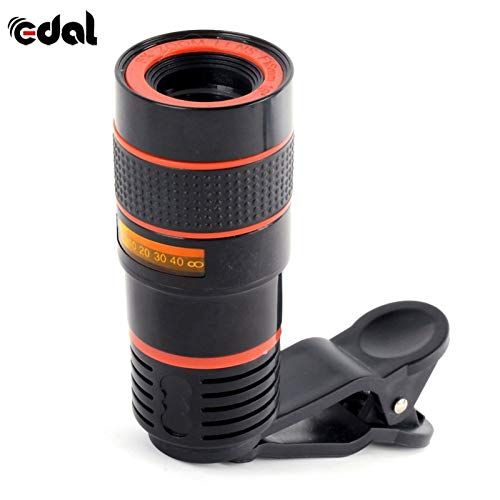  Mobile Phone Lenses - Universal Clip 12X Zoom Mobile Phone Telescope Lens Telephoto External Smartphone Camera Lens for iPhone for Sumsung Huawei - by SINAM - 1 PCs
