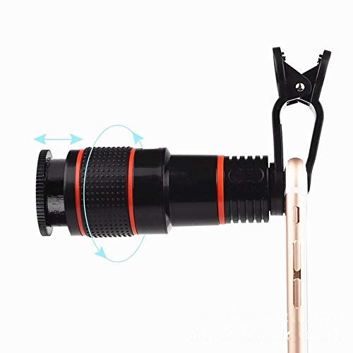  Mobile Phone Lenses - Universal Clip 8X 12X Zoom Mobile Phone Telescope Lens Telephoto External Smartphone Camera Lens for iPhone for Sumsung Huawei - by SINAM - 1 PCs