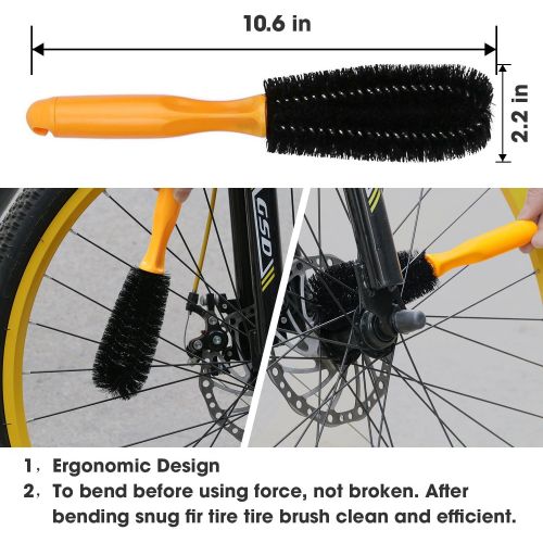  [아마존베스트]SINGARE 7pcs Bicycle Cleaning Tools Set, Bicycle Clean Brush Kit Suitable for Mountain, Road, City, Hybrid, BMX and Folding Bike