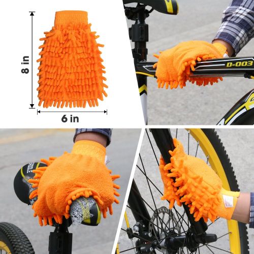  [아마존베스트]SINGARE 7pcs Bicycle Cleaning Tools Set, Bicycle Clean Brush Kit Suitable for Mountain, Road, City, Hybrid, BMX and Folding Bike