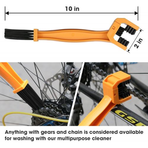  [아마존베스트]SINGARE 7pcs Bicycle Cleaning Tools Set, Bicycle Clean Brush Kit Suitable for Mountain, Road, City, Hybrid, BMX and Folding Bike