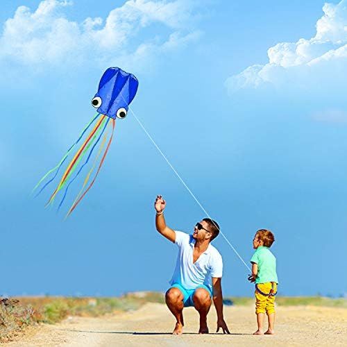  [아마존베스트]SINGARE Large Octopus Kite Long Tail Beautiful Easy Flyer Kites Beach Kites Good Toys for Kids and Adults