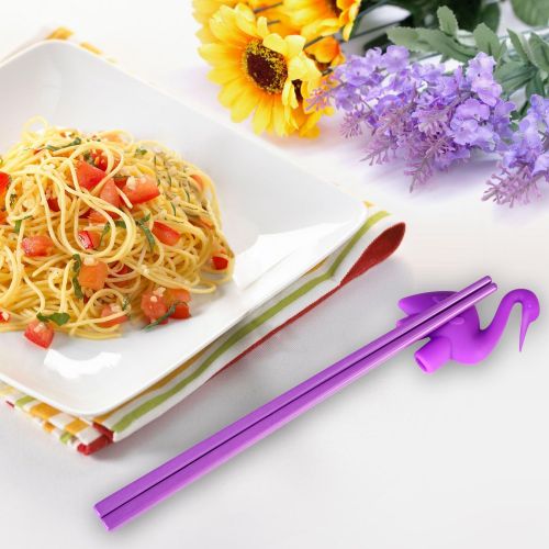  [아마존베스트]SINGARE Training chopsticks for kids adults and beginners - 5 Pairs chopstick set with attachable learning chopstick helper - right or left handed