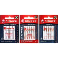 SINGER Assorted Stretch and Ball Point Sewing Machine Needle Bundle in Sizes 80/12, 90/14, 100/16 for Swimwear and Athletic Wear, 11pc Set