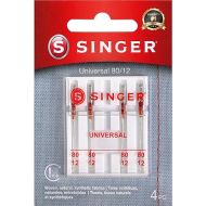 SINGER Regular Point Sewing Machine Needle, 5 Count, Sizes 80/12, 90/14, 100/16