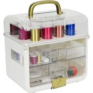 SINGER Sew-It-Goes - 255 Piece Sewing Kit & Craft Organizer - Sewing Case Storage with Metallic Embroidery Thread (Metallic) (11771)