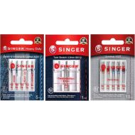 SINGER Assorted Denim Sewing Machine Needle Bundle in Sizes 80/12, 90/14, 100/16, and 110/18, 16 pc Set