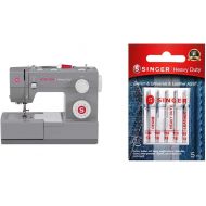 SINGER Sewing 4432 Heavy Duty Extra-High Speed Sewing Machine with Metal Frame and Stainless Steel Bedplate & Universal Heavy Duty Machine Needles -5/Pkg