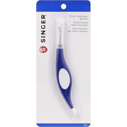 싱거 SINGER 40792 Stiletto/Seam Ripper Multi Tool, Blue/White