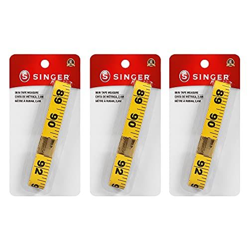 싱거 SINGER 00258 Extra Long Vinyl Tape Measure, 96-Inch (3-Pack)