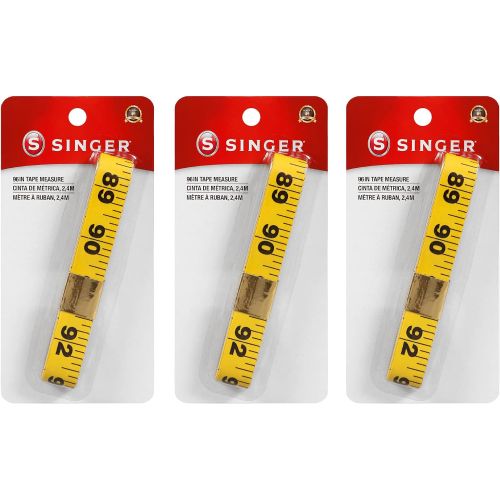 싱거 SINGER 00258 Extra Long Vinyl Tape Measure, 96-Inch (3-Pack)