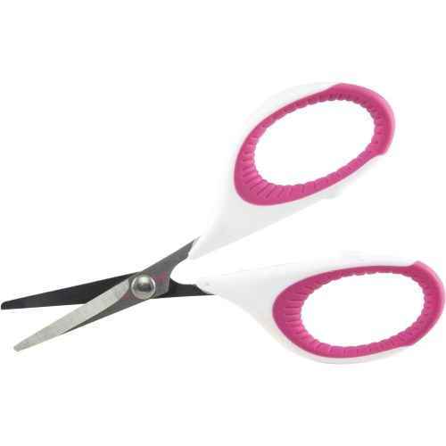 싱거 SINGER 07190 4-Inch Craft Scissors with Pink and White Comfort Grip