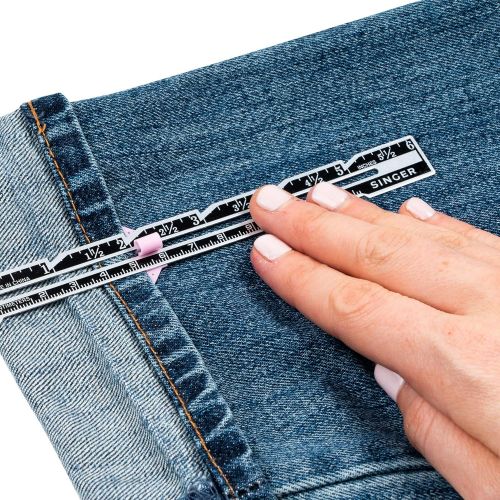 싱거 SINGER 07350 Measure Mark and More - Sewing Gauge, 50 Straight Pins, and Fabric Marking Pencil
