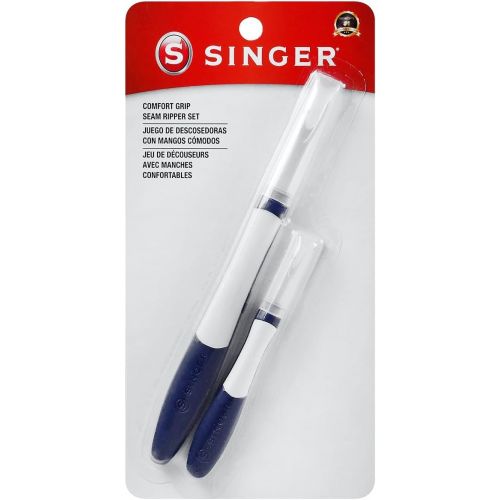 싱거 SINGER 47325 Comfort Grip Seam Ripper, Blue/White 2 Piece