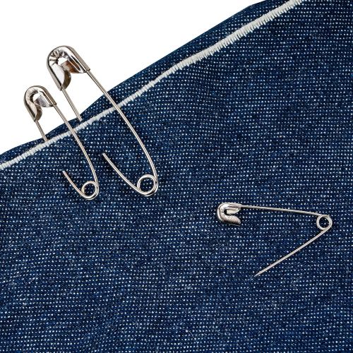 싱거 SINGER 00226 Assorted Safety Pins, Multisize, Nickel Plated, 50-Count