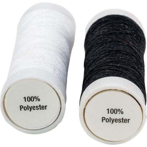 싱거 SINGER 60450 Hand Sewing Polyester Thread, 150-Yards each, Black & White