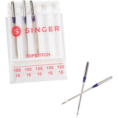 싱거 SINGER 04725 Universal Topstitch Sewing Machine Needles, 5-Count