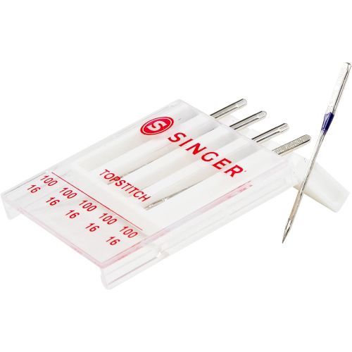 싱거 SINGER 04725 Universal Topstitch Sewing Machine Needles, 5-Count