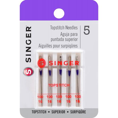 싱거 SINGER 04725 Universal Topstitch Sewing Machine Needles, 5-Count