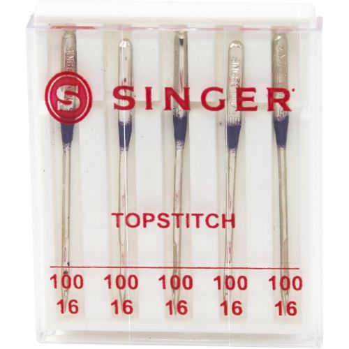 싱거 SINGER 04725 Universal Topstitch Sewing Machine Needles, 5-Count