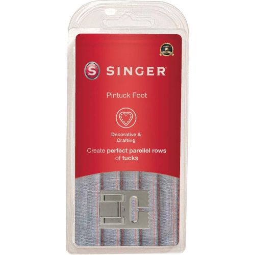 싱거 SINGER | Pintuck Presser Foot, Embellish Clothes & Linen, Also Made for Twin Needle Use - Sewing Made Easy