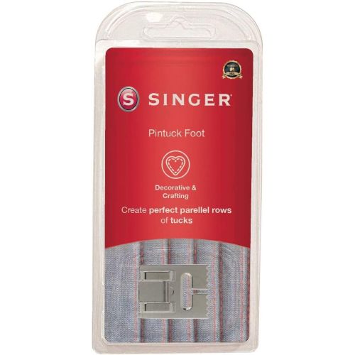 싱거 SINGER | Pintuck Presser Foot, Embellish Clothes & Linen, Also Made for Twin Needle Use - Sewing Made Easy