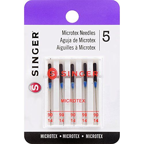 싱거 SINGER 04712 Universal Microtex Sewing Machine Needles, Size 90/14, 5-Count