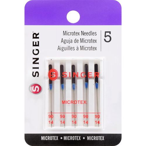 싱거 SINGER 04712 Universal Microtex Sewing Machine Needles, Size 90/14, 5-Count