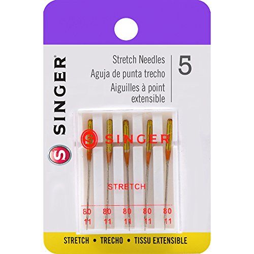 싱거 SINGER 04720 Universal Stretch Sewing Machine Needles, Size 80/11, 5-Count