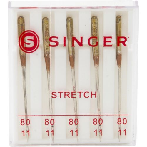 싱거 SINGER 04720 Universal Stretch Sewing Machine Needles, Size 80/11, 5-Count