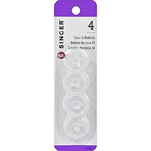 싱거 Singer Bobbins Class 15 Transparent, 4-Count