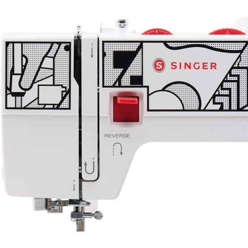 싱거 SINGER Cosplay CP6350M Sewing Machine, Red and White