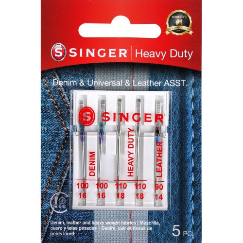 싱거 SINGER 04801 Universal Heavy Duty Sewing Machine Needles, 5-Count