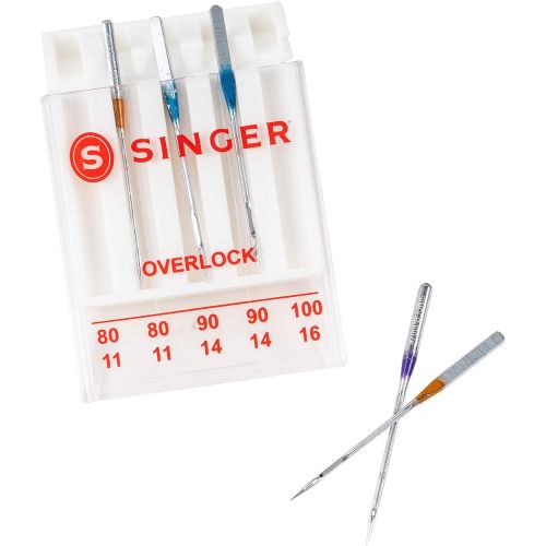 싱거 SINGER 04803 Regular Point Overlock Needles, 5-Count