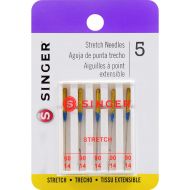 SINGER 04721 Size 90/14 Stretch Sewing Machine Needles, 5-Count