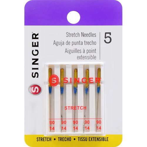 싱거 SINGER 04721 Size 90/14 Stretch Sewing Machine Needles, 5-Count