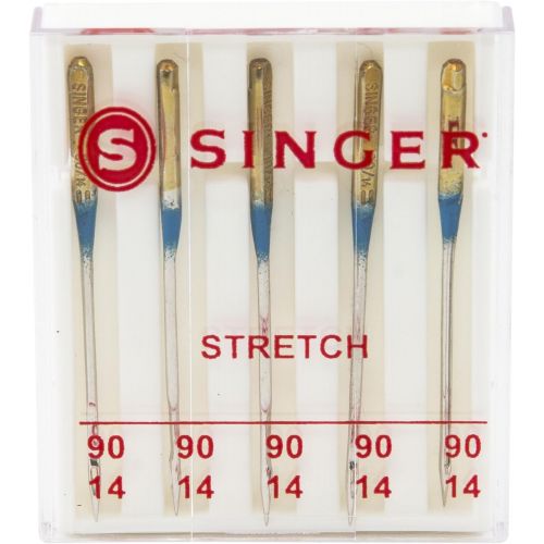 싱거 SINGER 04721 Size 90/14 Stretch Sewing Machine Needles, 5-Count