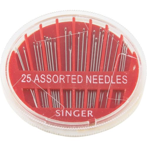 싱거 Singer Assorted Hand Needles in Compact, 25-Count (3 Pack)