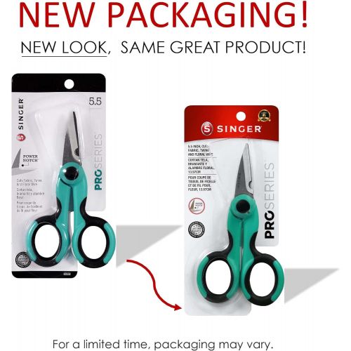 싱거 SINGER 00558 5-1/2-Inch ProSeries Heavy Duty Scissors with Power Notch