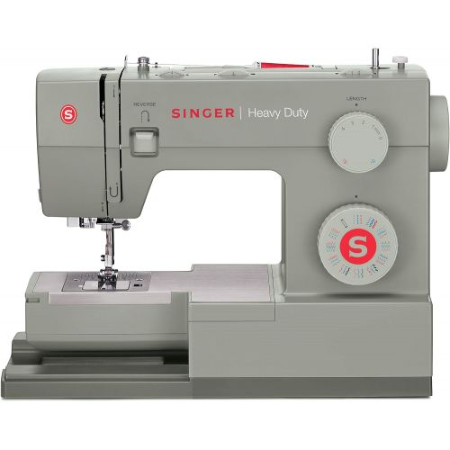 싱거 SINGER | Heavy Duty 4452 Sewing Machine with 32 Built-In Stitches, Metal Frame, Built-In Needle Threader, & Heavy Duty Accessory Kit - Sewing Made Easy