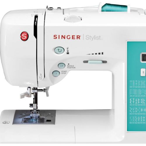 싱거 Singer 7258 100-Stitch Computerized 76 Decorative Stitches, Automatic Needle Threader and Bonus Accessories, Packed with Features and Easy Sewing Machine