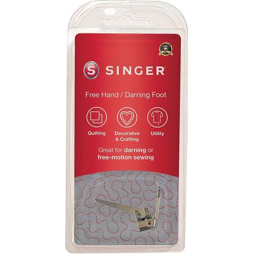 싱거 SINGER | Stippling, Darning & Freehand Embroidery Presser Foot, Stipple Quilting, Repair Holes, Create Freehand Monograms - Sewing Made Easy