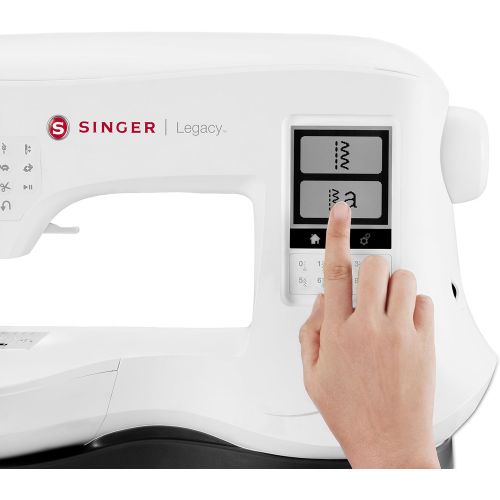 싱거 SINGER | Legacy SE300 Embroidery Machine with 200 Built-In Embroideries, LCD Touch Screen, & 250 Built-In Stitches - Sewing Made Easy