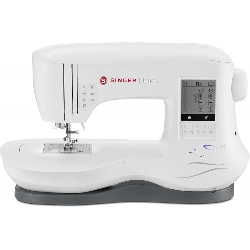 싱거 SINGER | Legacy SE300 Embroidery Machine with 200 Built-In Embroideries, LCD Touch Screen, & 250 Built-In Stitches - Sewing Made Easy