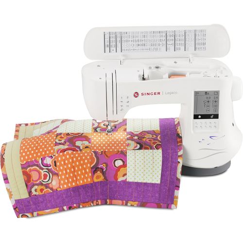 싱거 SINGER | Legacy SE300 Embroidery Machine with 200 Built-In Embroideries, LCD Touch Screen, & 250 Built-In Stitches - Sewing Made Easy