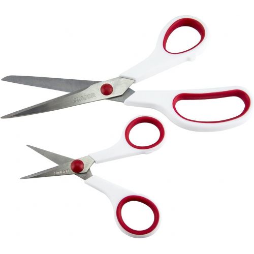 싱거 SINGER 3404 Scissors, 1-Pack, Red & White