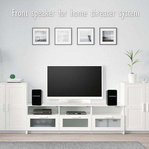  [아마존베스트]Singing Wood T25 Passive 2 Way Bookshelf Speakers 60 Watts (30W x 2) with preinstalled Wall Mount Bracket- Beech Wood Finish, Pair - Receiver or Amplifier Needed to Operate (Black)