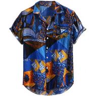 [아마존베스트]SINGOing Hawaii Shirt Mens Summer Casual Shirts Lightweight Casual Shirt Short Sleeve 3D Printed Pattern Graphic Aloha Hawaiian Shirt for Men